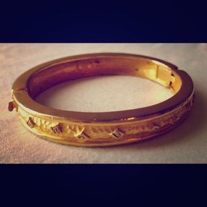 Givenchy Vintage Gold Bangle Bracelet 💯 Authentic